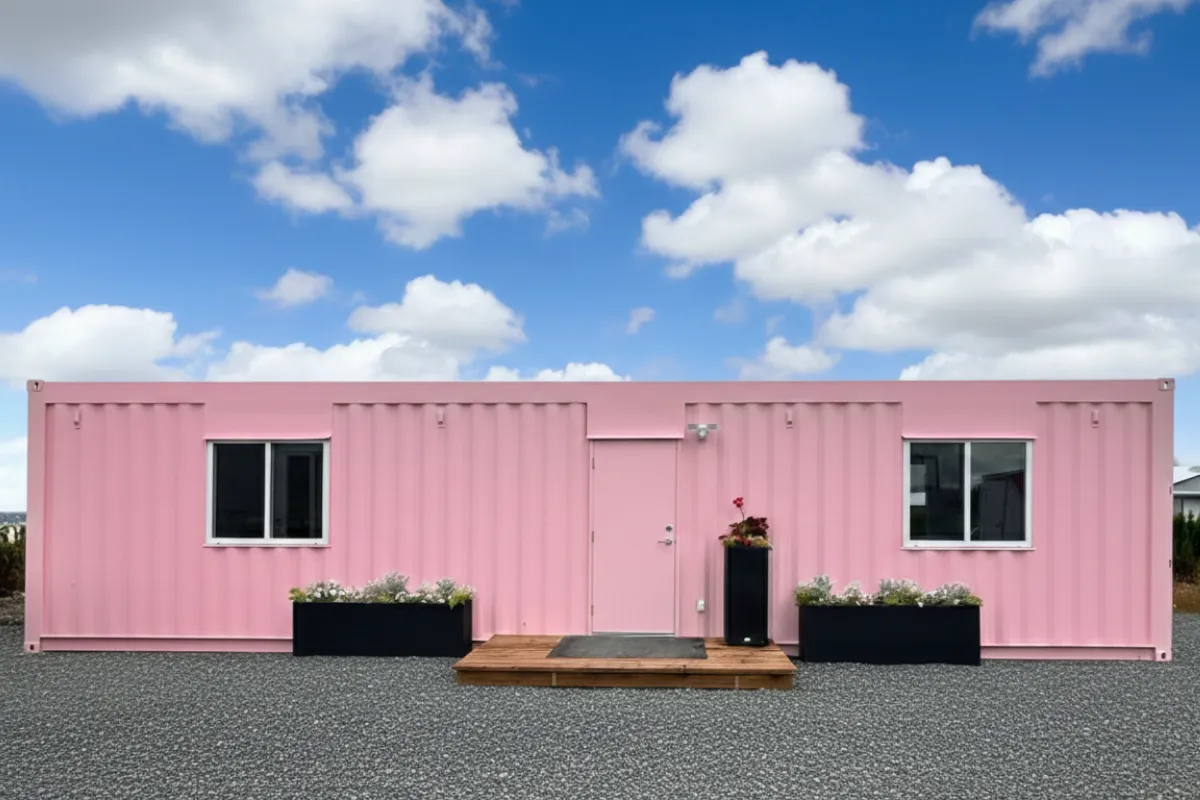 Modular office container front